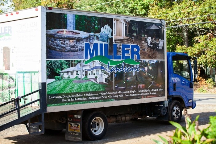 Miller Landscaping company truck